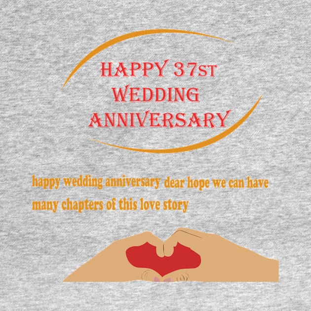 happy 37st wedding anniversary by best seller shop